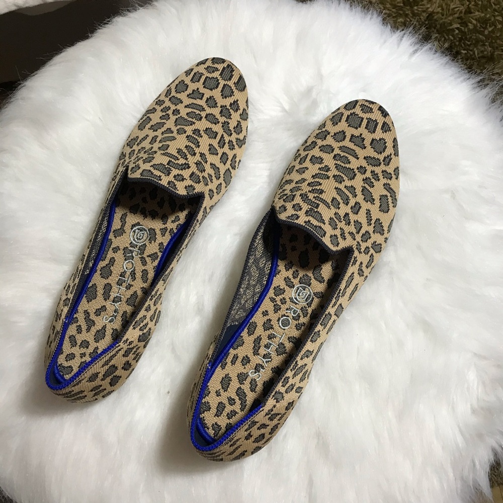 SOLD Rothy’s Leopard print Shoes Round Toe New 11W - Picture 3 of 8